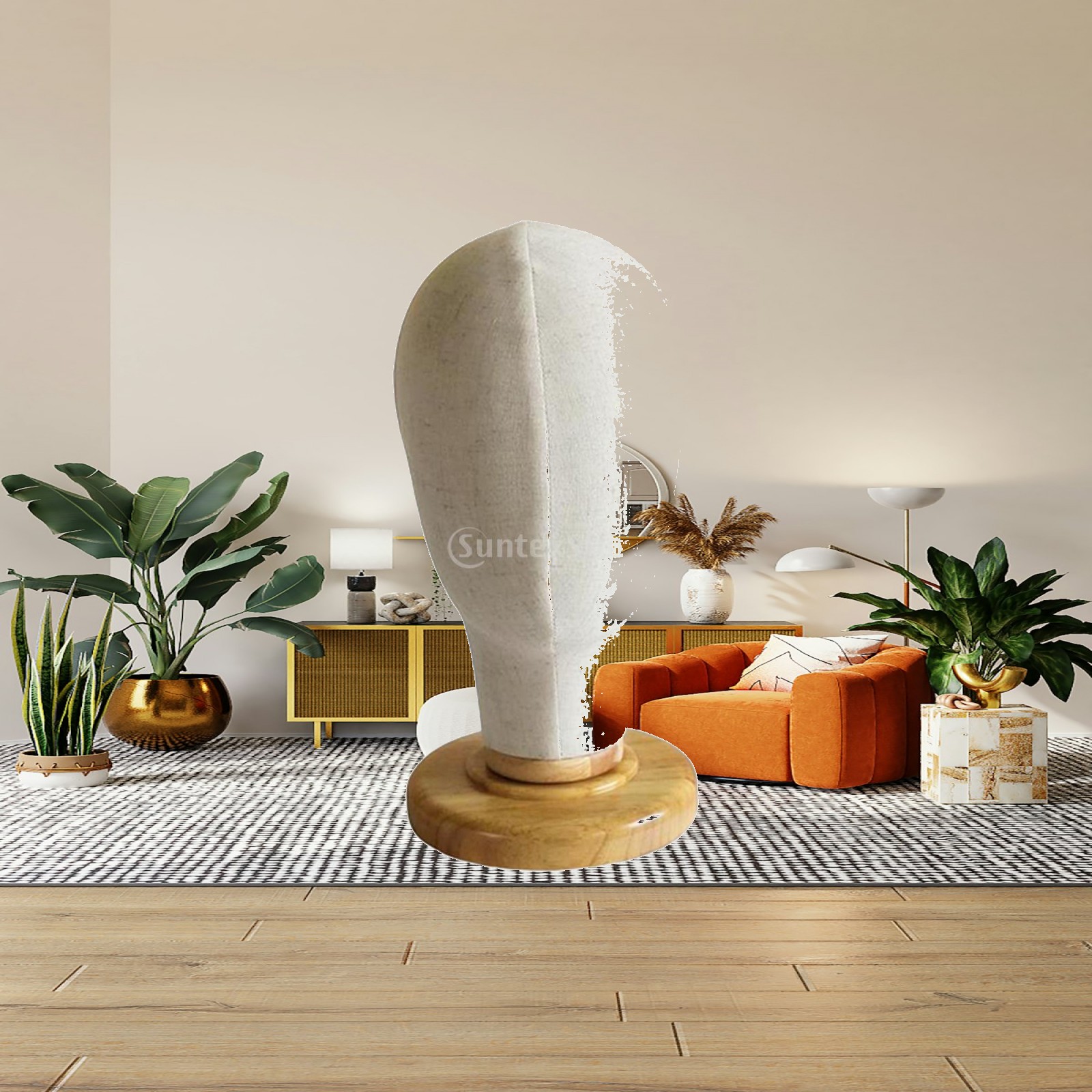 Men Accessories Store - Wig Head Canvas Block Mannequin Sturdy
