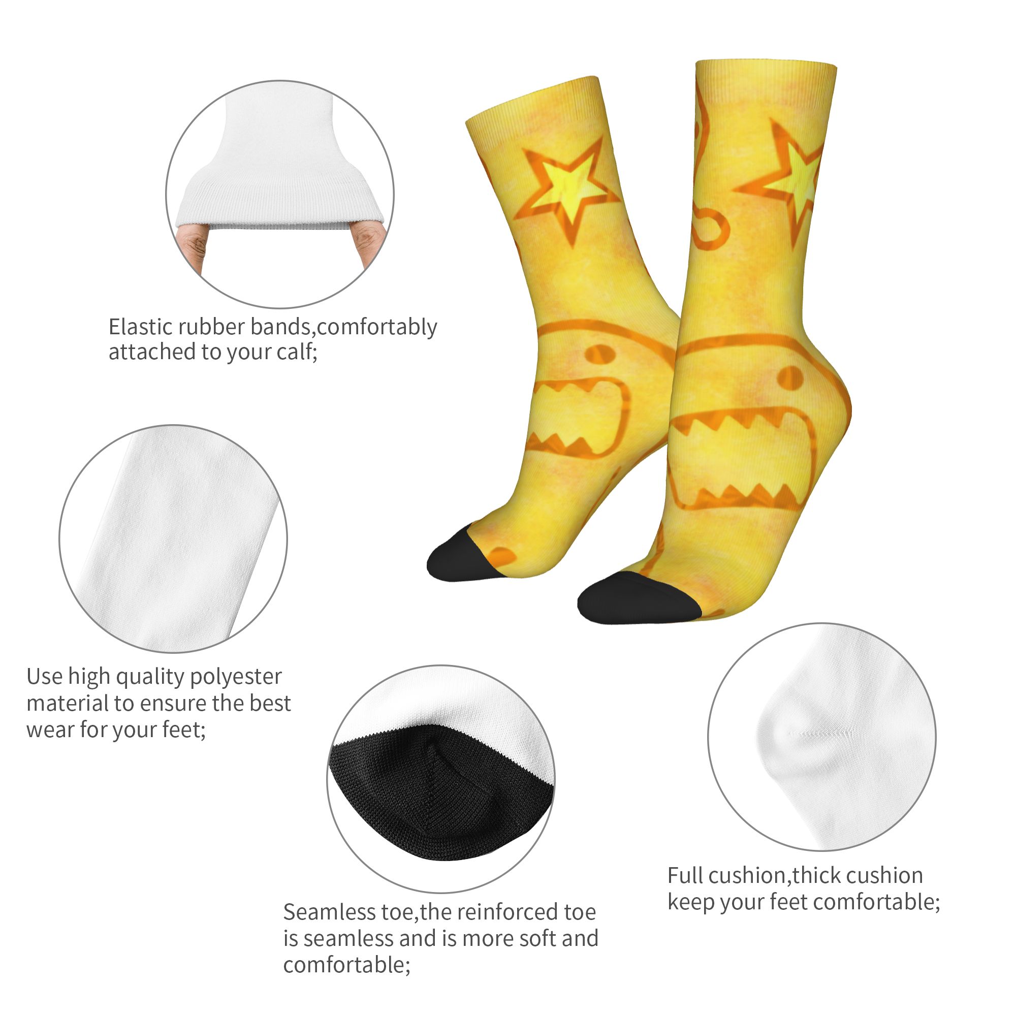 Men Women Domo Kun Socks Cute  - огляд і ціна Men'S Accessories Gift Ideas