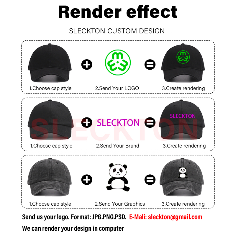 SLECKTON Custom Hat Logo Embro - огляд і ціна Men Accessories Brands