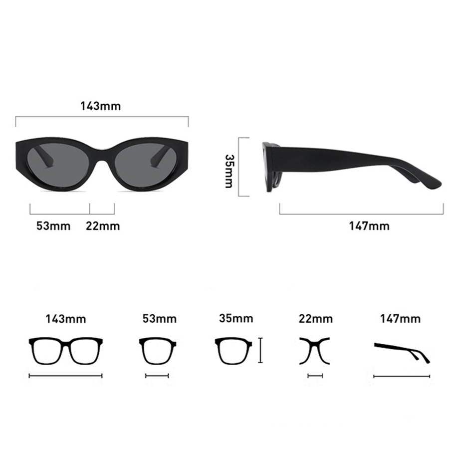 Women Men Classic Cat-Eye Pola - огляд і ціна Men Accessories Brands