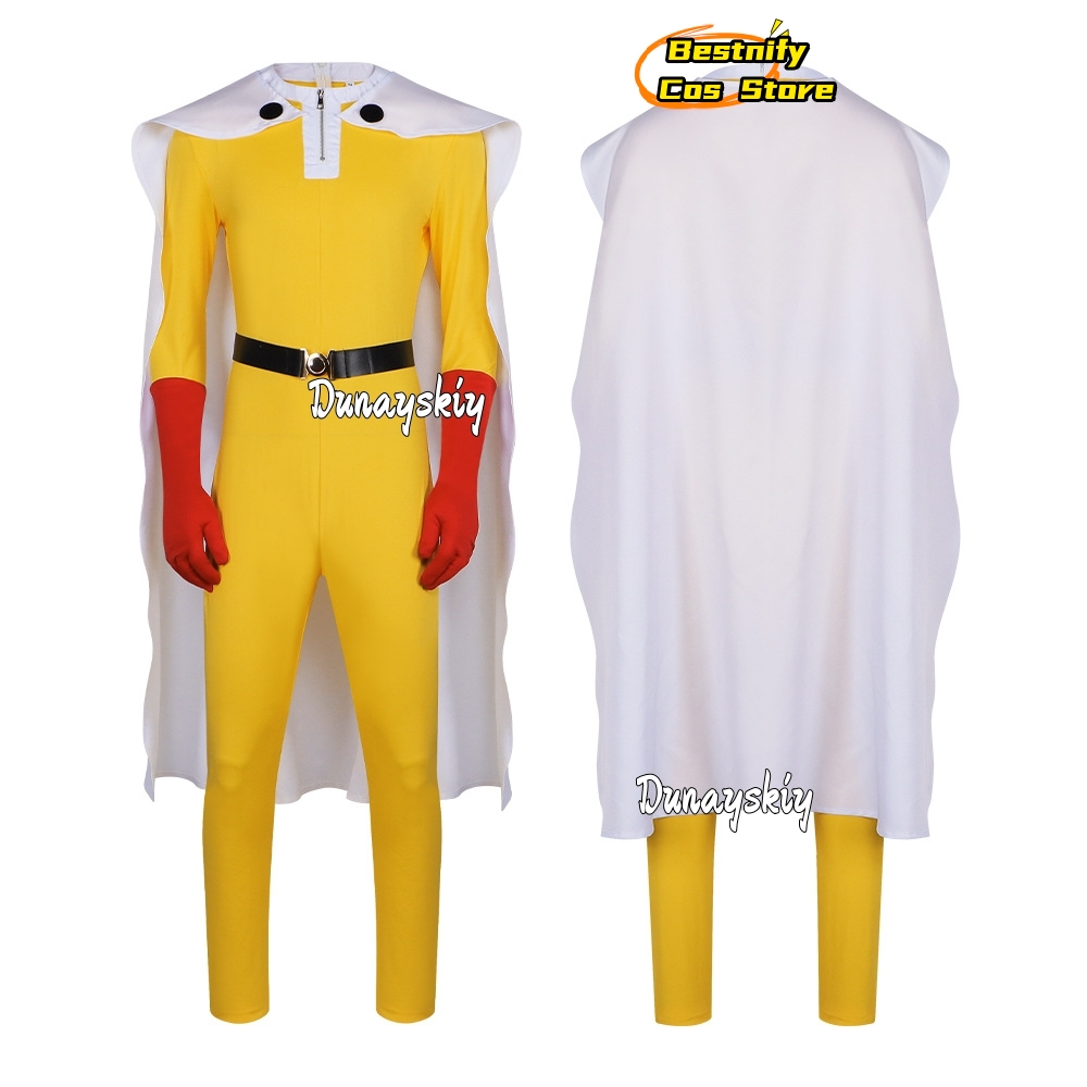 Saitama MAN Cosplay Jumpsuit C - огляд і ціна Men'S Accessories With Suits