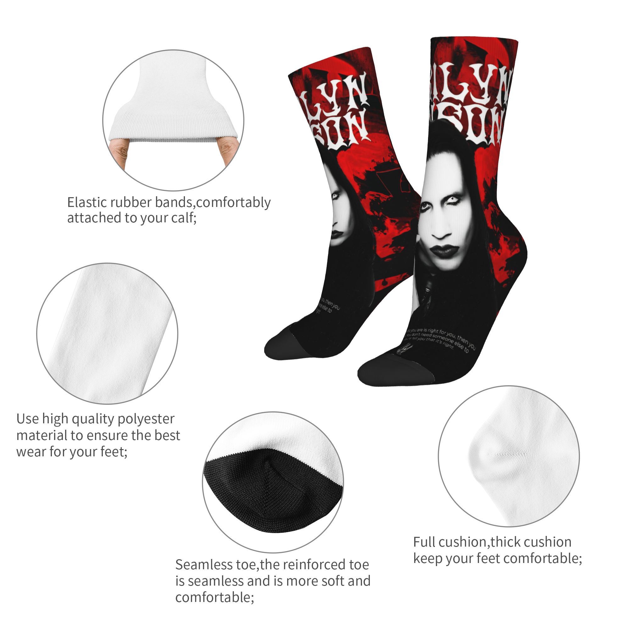 Marilyns Mansons Socks Accesso - огляд і ціна Men'S Accessories Gift Ideas