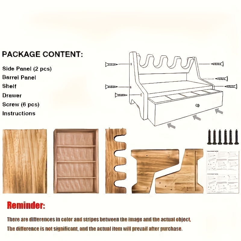 Solid Wood Pistol Storage Stan - огляд і ціна Men Accessories Store